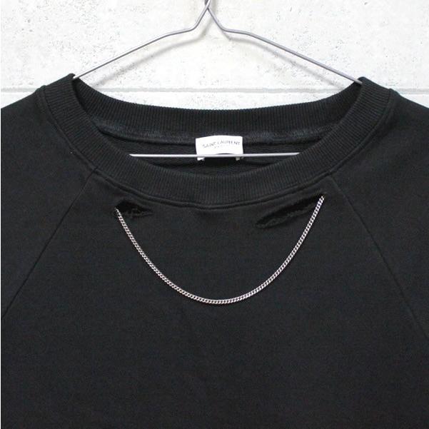 サンローランパリ SAINT LAURENT PARIS ダメージスウェット サンローランパリ SAINT LAURENT PARIS ダメージスウェット