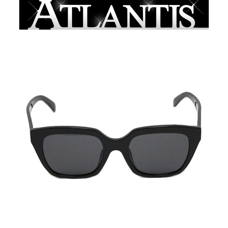 極美品 セリーヌ CELINE サングラス CL40198F ポシェット付き 黒  