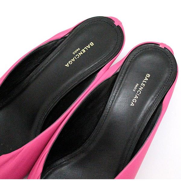 バレンシアガ BALENCIAGA ポインテッドミュール サンダル ピンク