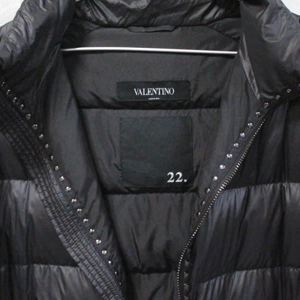 ヴァレンティノ VALENTINO ダウンジャケット スタッズ付き メンズ 黒