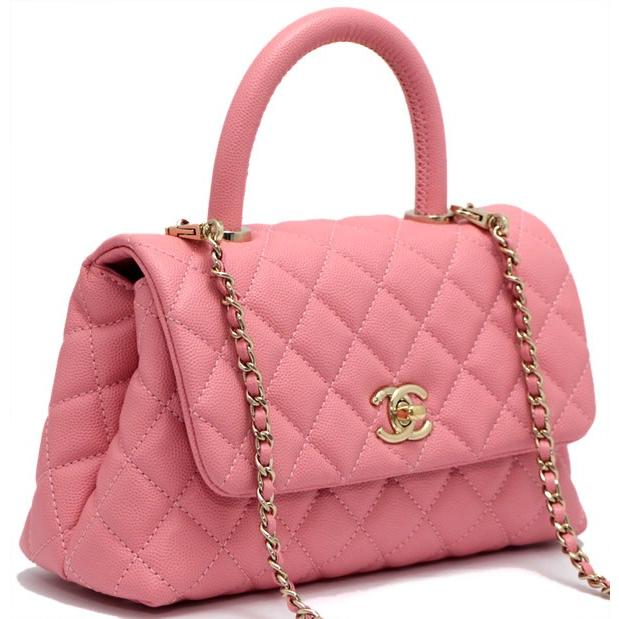 CHANEL ノベルティーキャビアスキン マトラッセ バッグココハンドル 極美品 シャネル CHANEL マトラッセ ココハンドル 2WAYバッグ キャビア