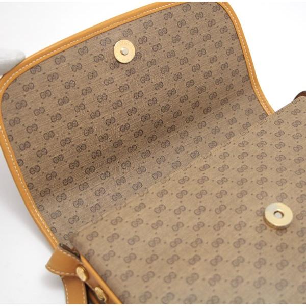 グッチ GUCCI オールドグッチ マイクロGG ショルダーバッグ ベージュ