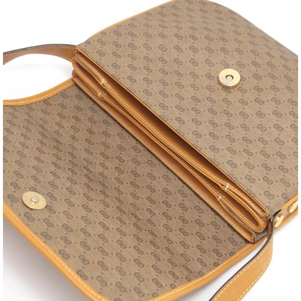 グッチ GUCCI オールドグッチ マイクロGG ショルダーバッグ ベージュ