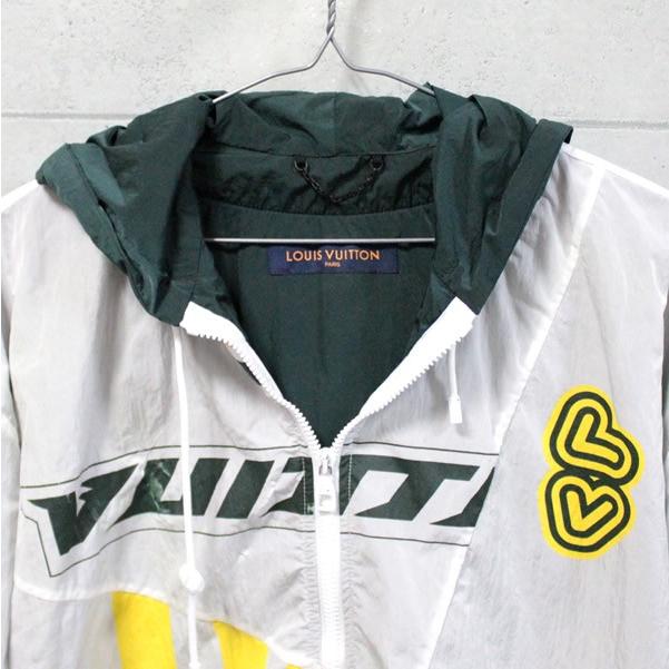 ルイヴィトン パッチワーク ベースボールジャージー ブルゾン 白×緑×黄 極美品 LOUIS VUITTON ルイ・ヴィトン ブルゾン パッチワークベース