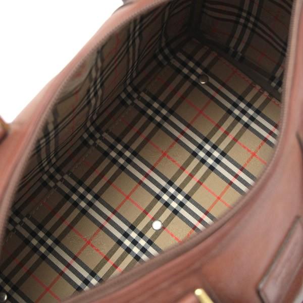 バーバリー BURBERRY ミニボストンバッグ ヴィンテージ レザー