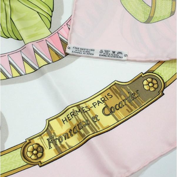 エルメス HERMES カレ90 スカーフ Frontaux et cocardes 前面ロゼット
