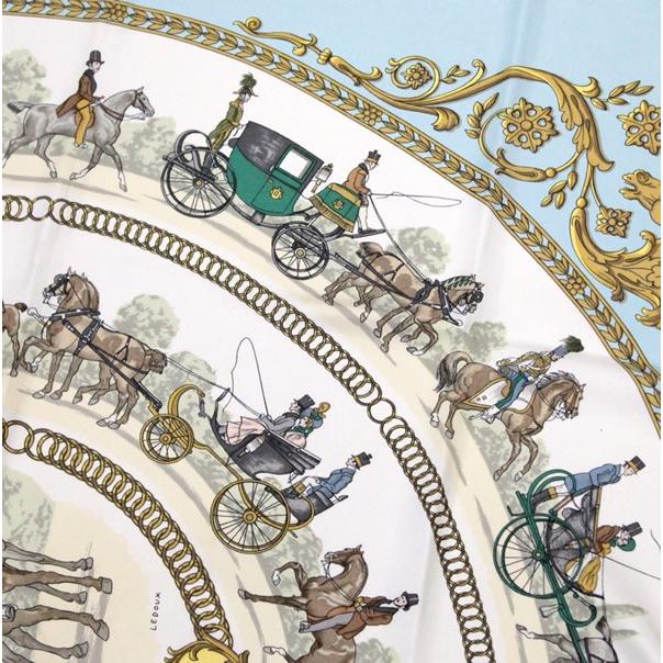 エルメス HERMES カレ90 スカーフ La Promenade de Longchamps