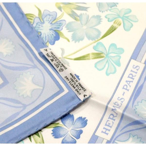 美品 エルメス HERMES カレ90 スカーフ OEillets sauvages et autres
