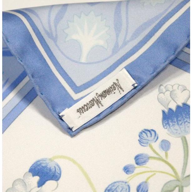 美品 エルメス HERMES カレ90 スカーフ OEillets sauvages et autres