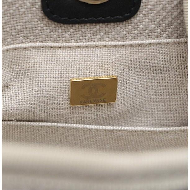 美品 シャネル CHANEL ドーヴィルMM 2WAY チェーントートバッグ ポーチ付き キャンバス×レザー ベージュ系×黒 シリアルプレート 【67671】 美品 シャネル CHANEL ドーヴィルMM 2WAY チェーントートバッグ ポーチ