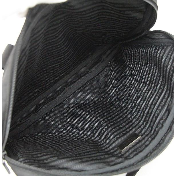 プラダ PRADA 三角ロゴ ブリーフケース ビジネスバッグ ナイロン 黒