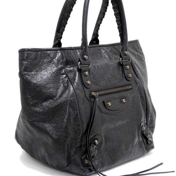 バレンシアガ BALENCIAGA ザ・サンデー トートバッグ レザー 黒 228750 