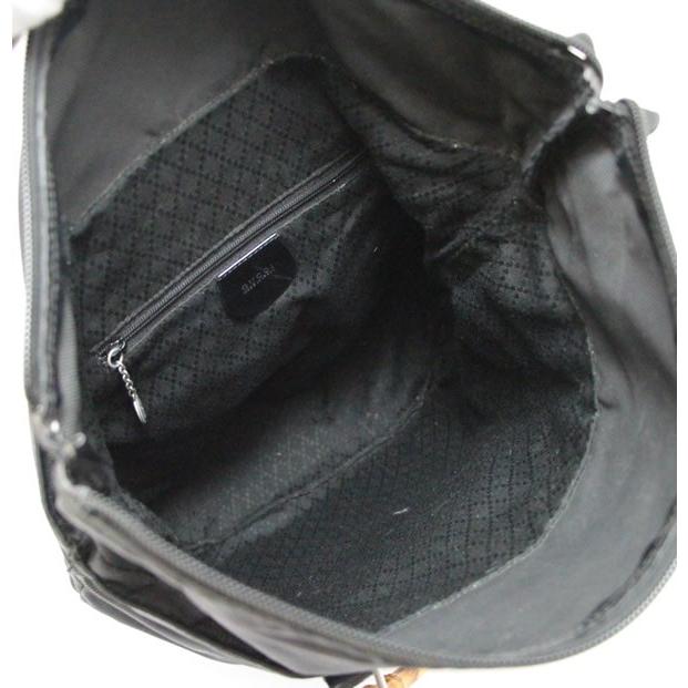 グッチ GUCCI バンブー トートバッグ ナイロンキャンバス 黒 【67778