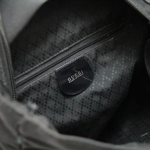 グッチ GUCCI バンブー トートバッグ ナイロンキャンバス 黒 【67778