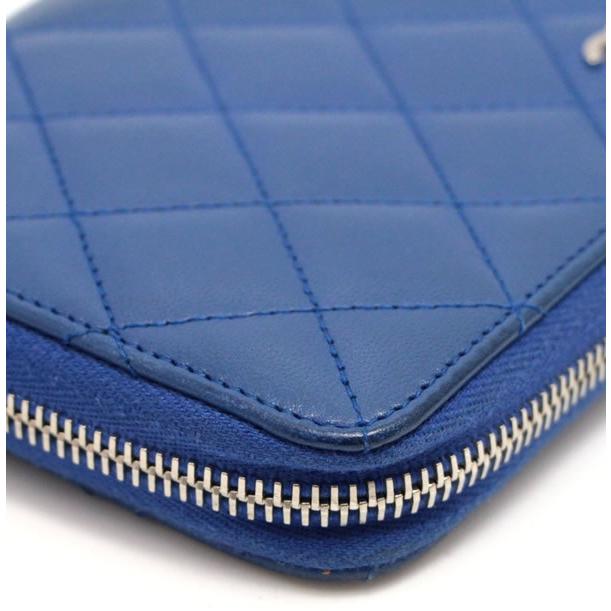 シャネル CHANEL ロングジップウォレット マトラッセ ラウンド