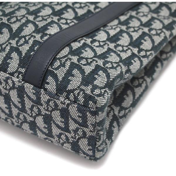 クリスチャンディオール Christian Dior トロッター トートバッグ スモール キャンバス×レザー ネイビー 【67965】 |  | 02