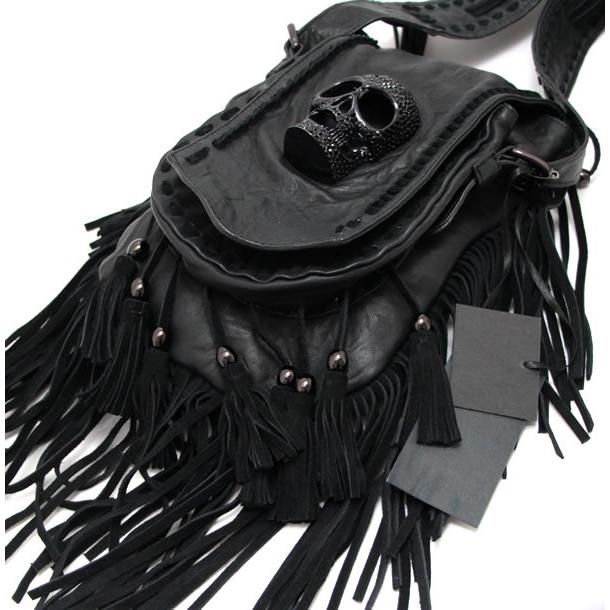 トーマスワイルド THOMAS WYLDE スカル フリンジ ショルダーバッグ