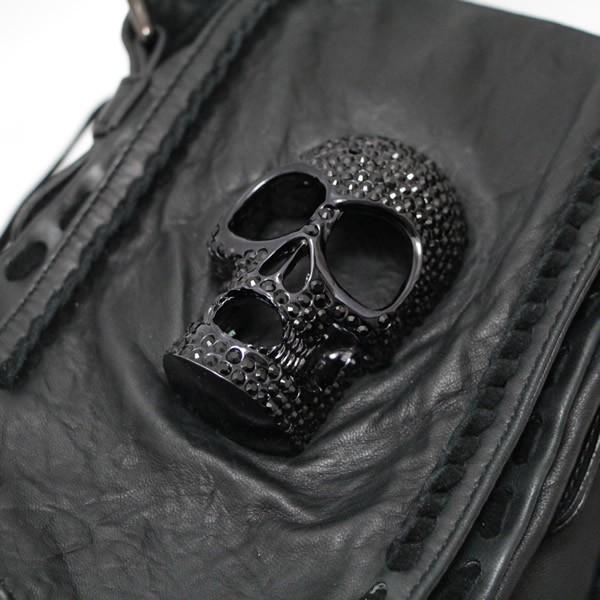 THOMAS WYLDE ボストンバック　スカル　シルバー　ブラック THOMAS WYLDE ボストンバック スカル シルバー ブラック 【公式通販】