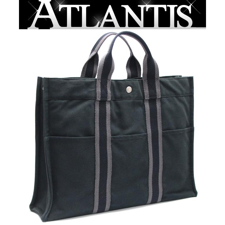 エルメス HERMES フールトゥMM ハンドバッグ トートバッグ キャンバス 黒 【68157】 : atlantis - 通販 ...