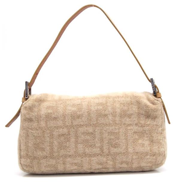 フェンディ FENDI マンマバケット ズッカ ショルダーバッグ ウール