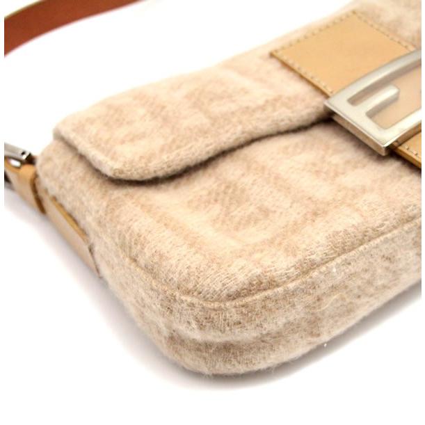フェンディ FENDI マンマバケット ズッカ ショルダーバッグ ウール