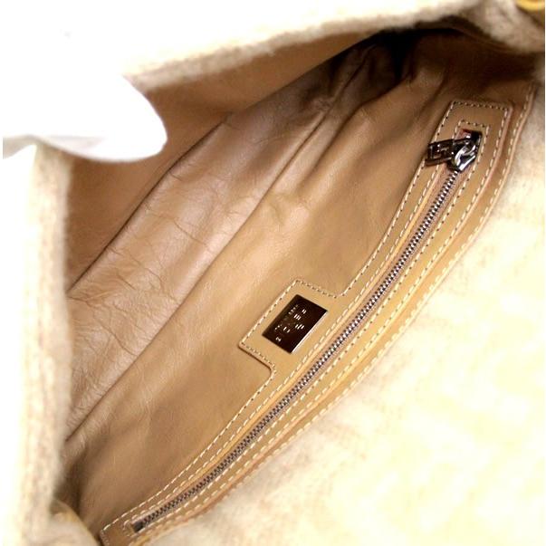 フェンディ FENDI マンマバケット ズッカ ショルダーバッグ ウール