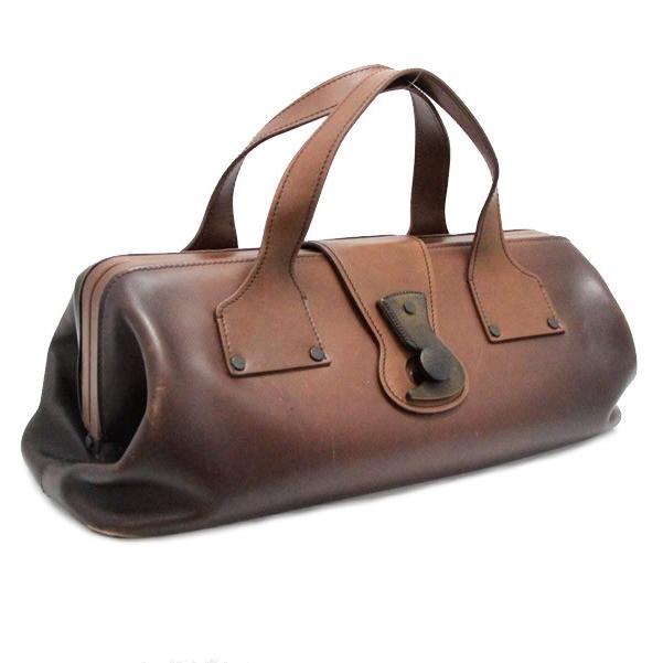 グッチ GUCCI ドクターズバッグ 横長 ハンドバッグ レザー 104992