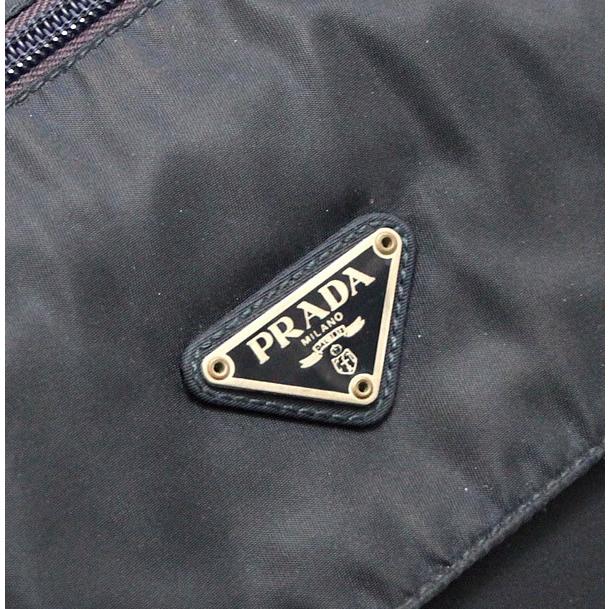 プラダ PRADA 三角ロゴ ショルダーバッグ ネイビー ナイロン 【68222