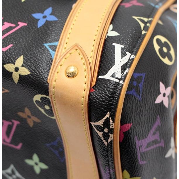 ルイヴィトン LOUIS VUITTON プリシラ ハンドバッグ マルチカラー 黒 