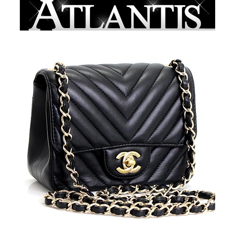 CHANEL マトラッセ　ショルダーバッグVステッチ　ラムスキン シャネル Vステッチ チェーンショルダーバッグ ラムスキン
