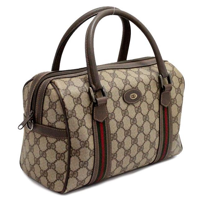 グッチ GUCCI オールドグッチ シェリーライン ミニボストンバッグ GG柄 