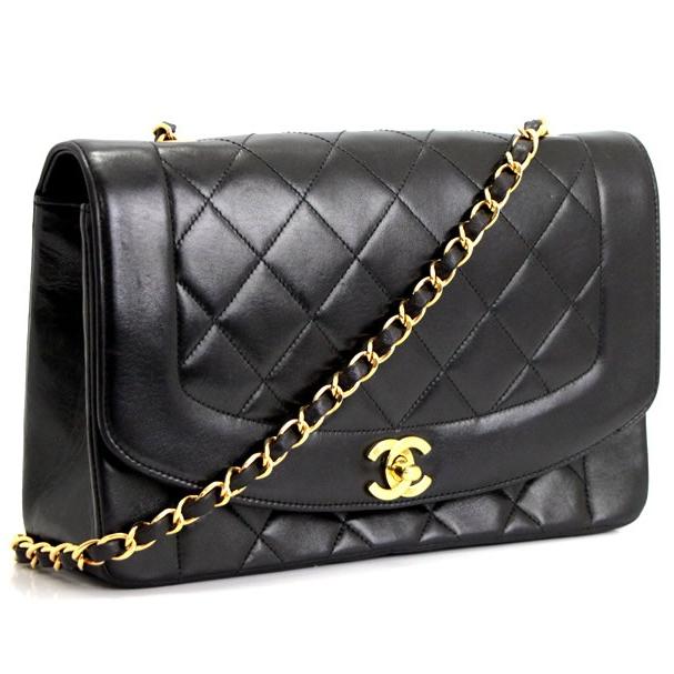 シャネル CHANEL ダイアナフラップ マトラッセ25 チェーンショルダー