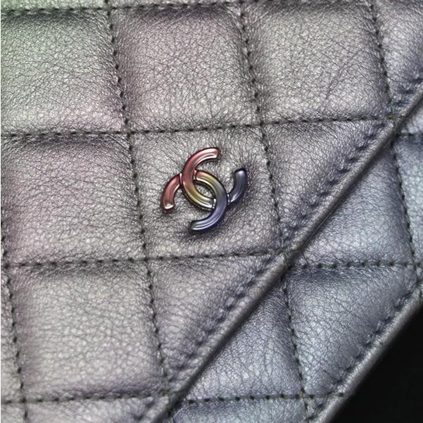 シャネル CHANEL マトラッセ チェーンウォレット ラム レインボー S