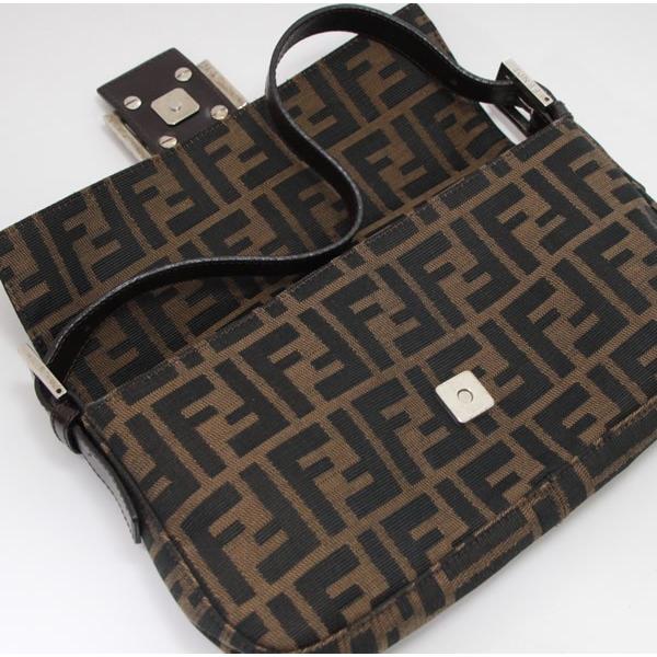 フェンディ FENDI マンマバケット ズッカ キャンバス ブラウン S金具