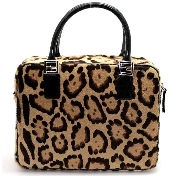 『格安』FENDI(フェンディ)2wayバッグ レオパード柄 ハラコ フェンディ FENDI 2WAYバッグ レオパード柄 ハラコ 【69266