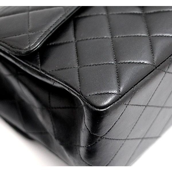 両面23 Wフェイス チェーンショルダーバッグ ラム 黒 G金具 シャネル CHANEL 両面マトラッセ23 Wフェイス チェーンショルダー