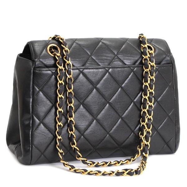 シャネル CHANEL マトラッセ ダブルフラップ チェーンショルダーバッグ 