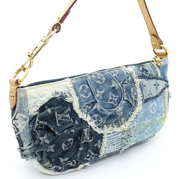 【在庫処分大セール】ルイヴィトン Louis Vuitton パウチィ ワンショルダーバッグ ハンドバッグ モノグラムデニム M95382 ...