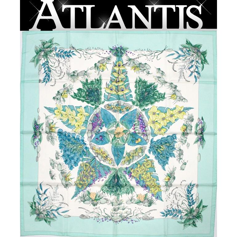 エルメス HERMES カレ90 Pythagore ピタゴラス シルク100％ ライトグリーン 【69746】 : atlantis ...