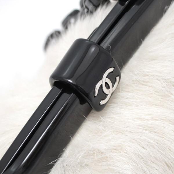 シャネル CHANEL プラチェーン がま口 ショルダーバッグ ファー 