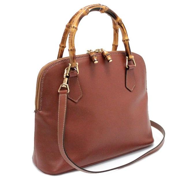 グッチ GUCCI ヴィンテージ バンブー 2WAY ショルダーバッグ