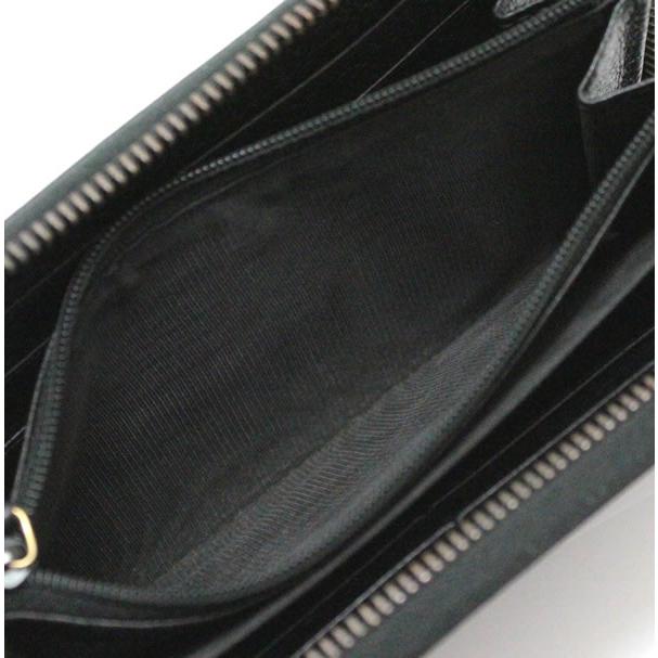 グッチ GUCCI GGマーモント ラウンドファスナー 長財布 レザー 黒