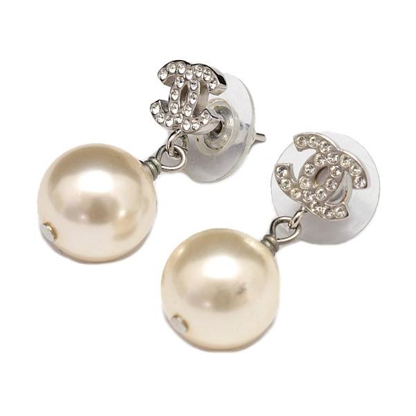 シャネル CHANEL きらきら ミニココマーク スイングパール ピアス