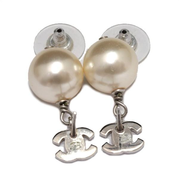 シャネル CHANEL きらきら ミニココマーク スイングパール ピアス