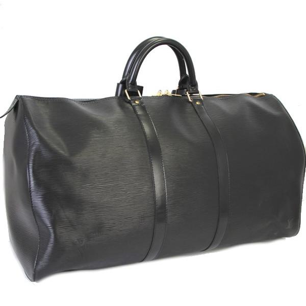 ルイヴィトン Louis Vuitton キーポル55 ボストンバッグ エピ 黒