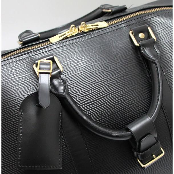 ルイヴィトン Louis Vuitton キーポル55 ボストンバッグ エピ 黒