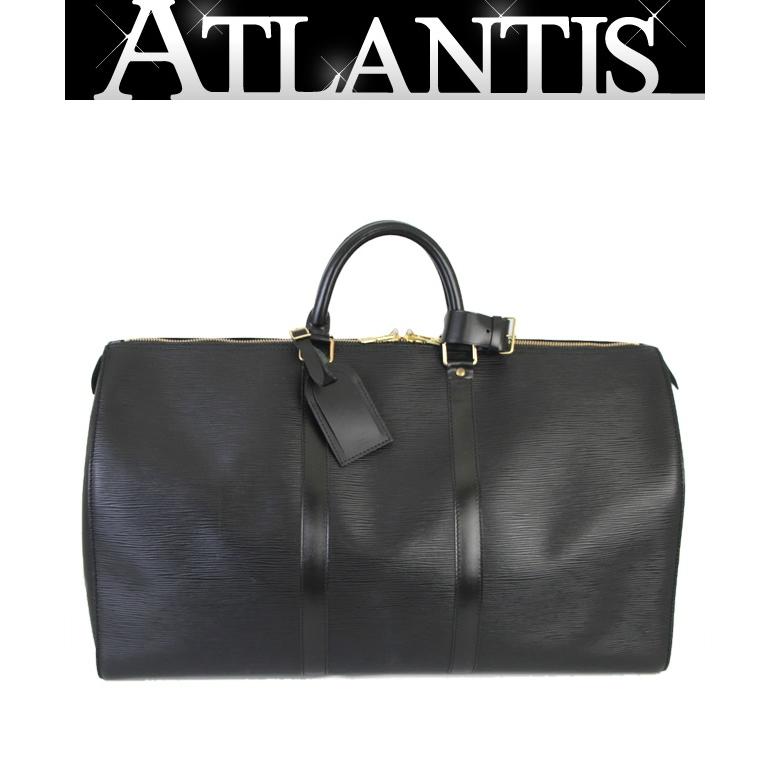 ルイヴィトン Louis Vuitton キーポル50 ボストンバッグ エピ 黒