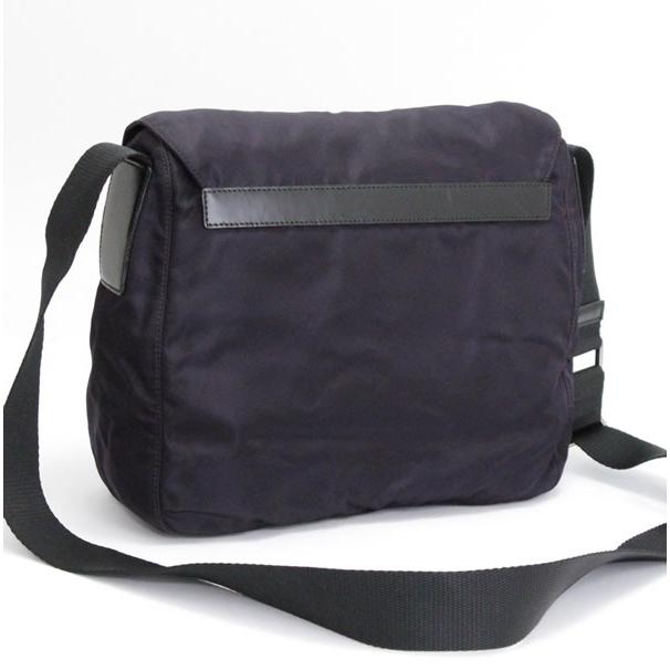 プラダ PRADA 三角ロゴ ショルダーバッグ ナイロン パープル 【70164