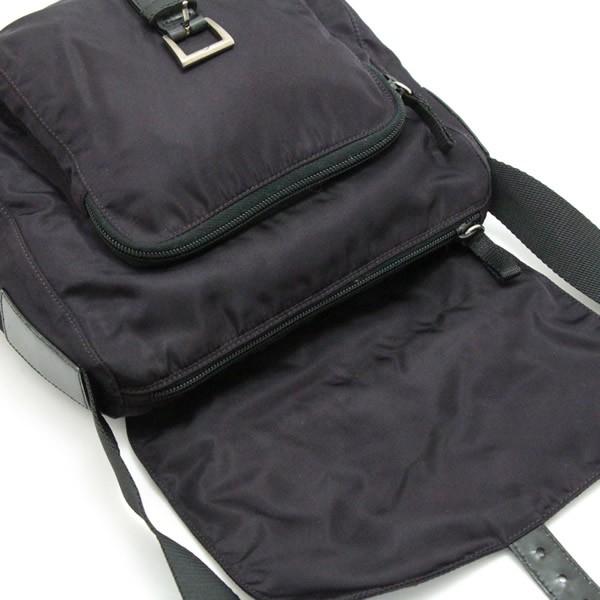 プラダ PRADA 三角ロゴ ショルダーバッグ ナイロン パープル 【70164