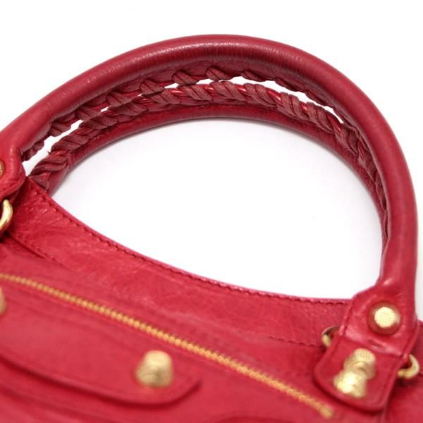 バレンシアガ BALENCIAGA ジャイアント シティ 2WAYバッグ レザー 赤 G